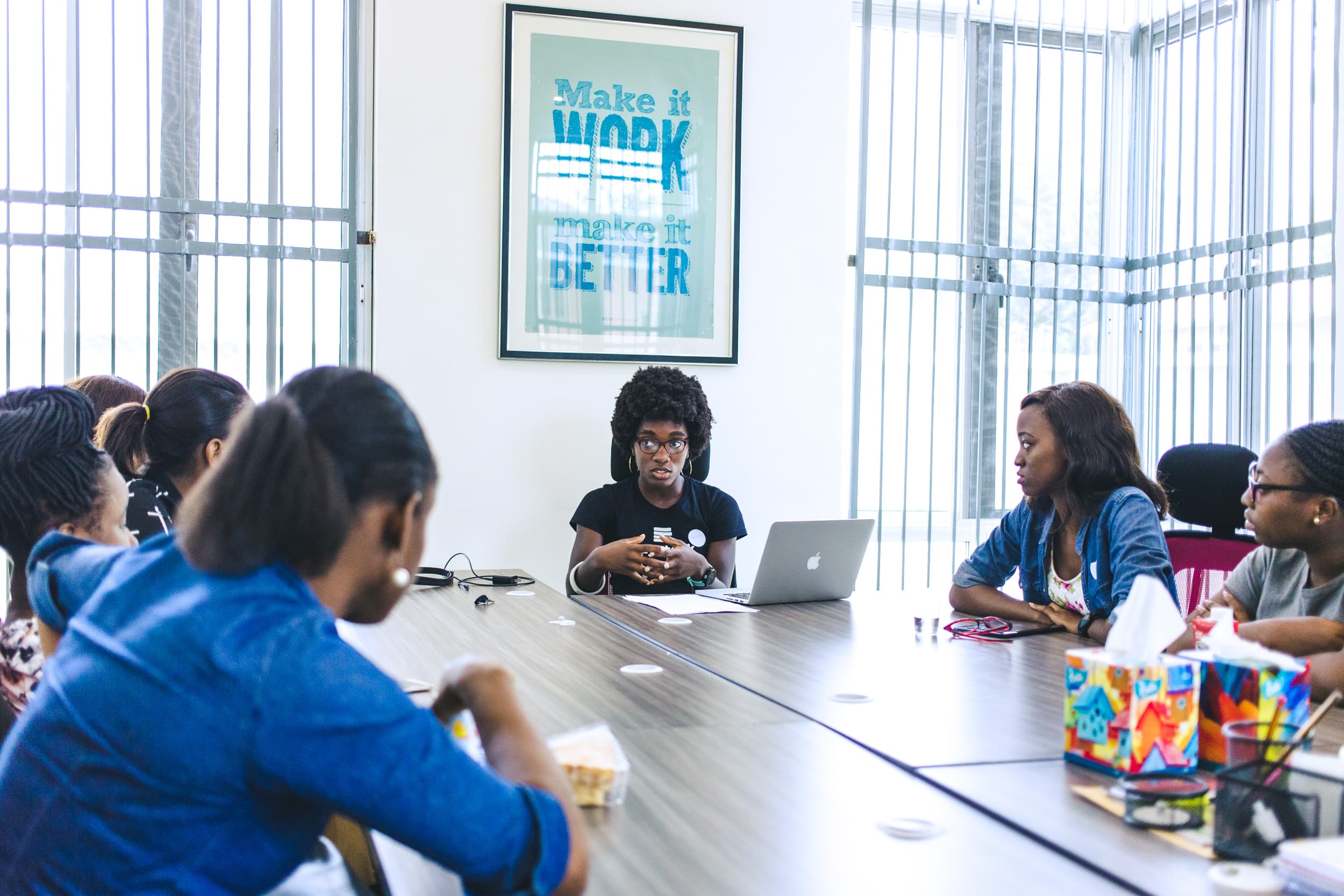 MTN Ghana store with customers